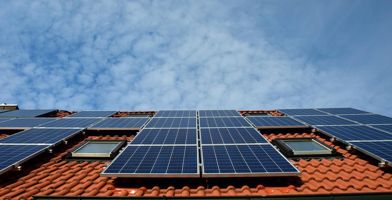 A solar panels on a roof - Solar Investment Tax Credit