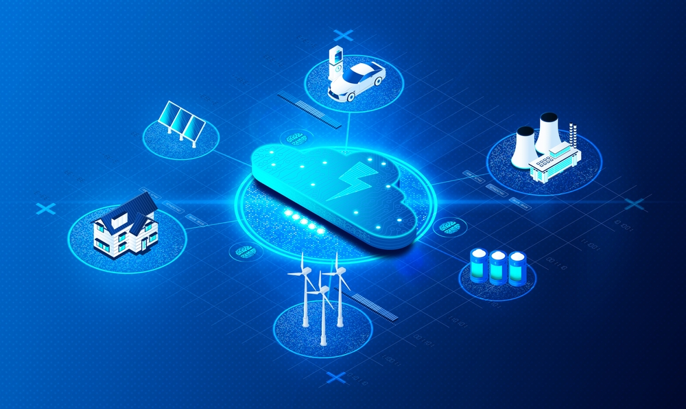 engineers designing smart grids for decentralized energy systems